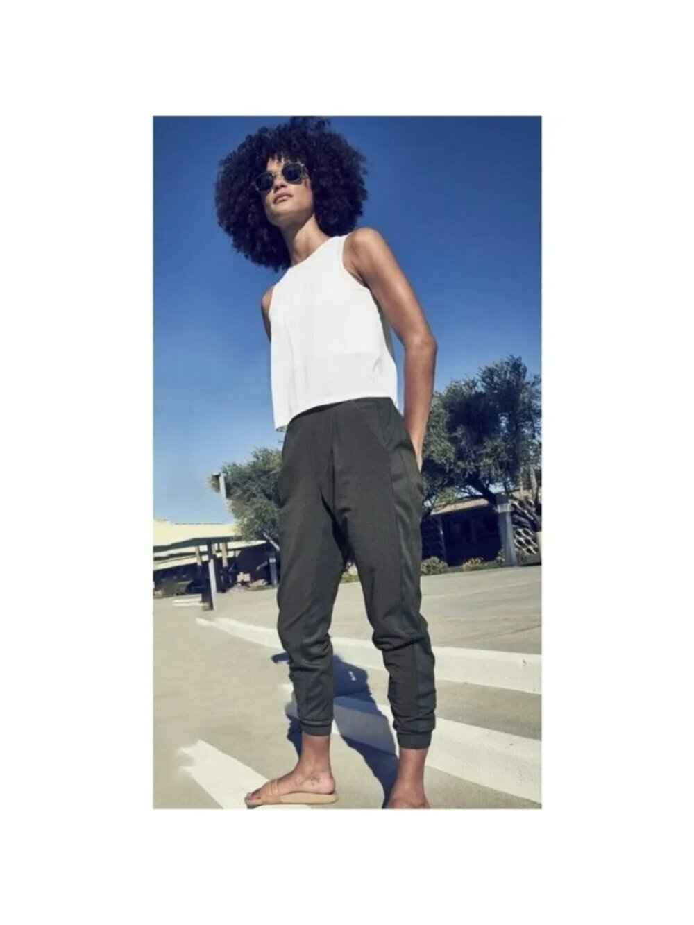 Athleta Textured Brooklyn Jogger Black 4